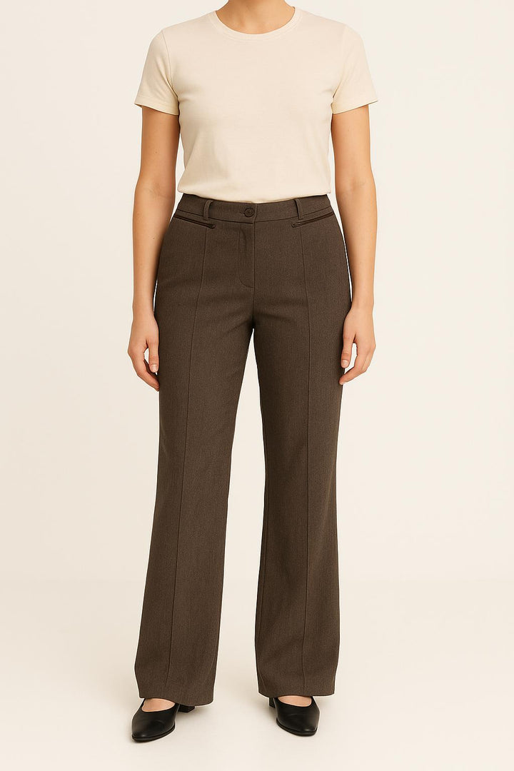 Pantalon Droit Gris - Taille L/40 de la marque Bérénice | PARAD62802 - Vendu par Paradigme - Image 1