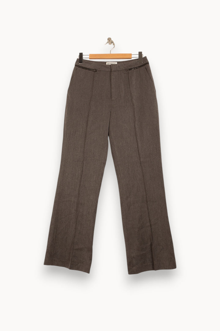 Pantalon Droit Gris - Taille L/40 de la marque Bérénice | PARAD62802 - Vendu par Paradigme - Image 2