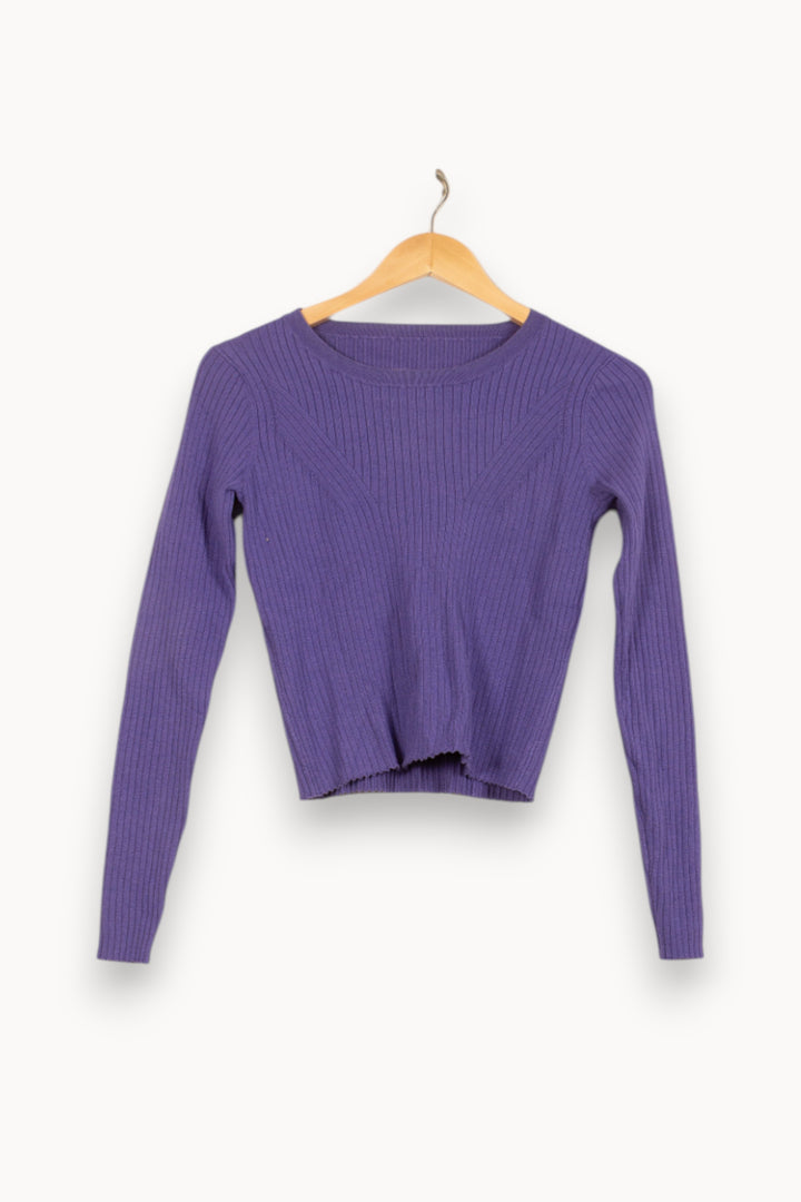 Pull Violet - Taille S/36 de la marque Bérénice | PARAD62807 - Vendu par Paradigme - Image 2