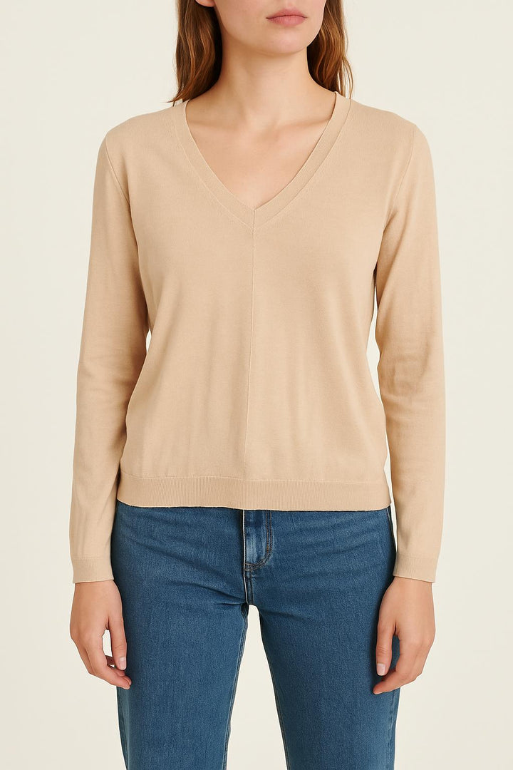 Pull Beige - Taille S/36 de la marque Bérénice | PARAD62808 - Vendu par Paradigme - Image 1