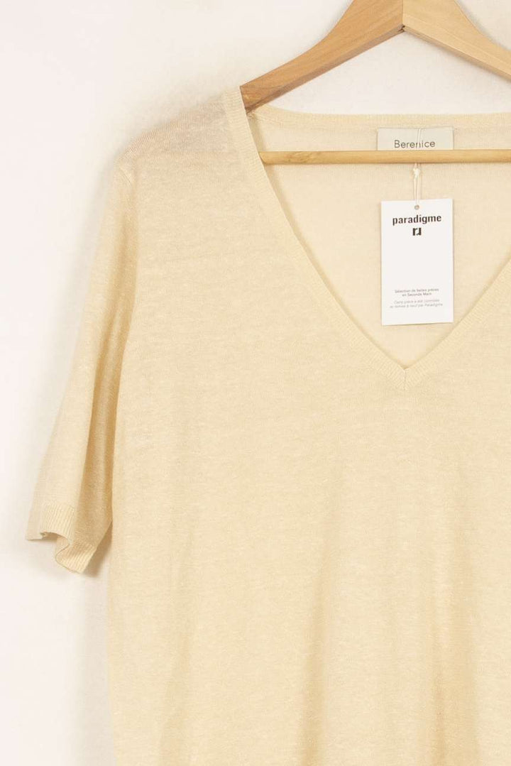 Tee-shirt Beige - Taille S/36 de la marque Bérénice | PARAD62813 - Vendu par Paradigme - Image 3