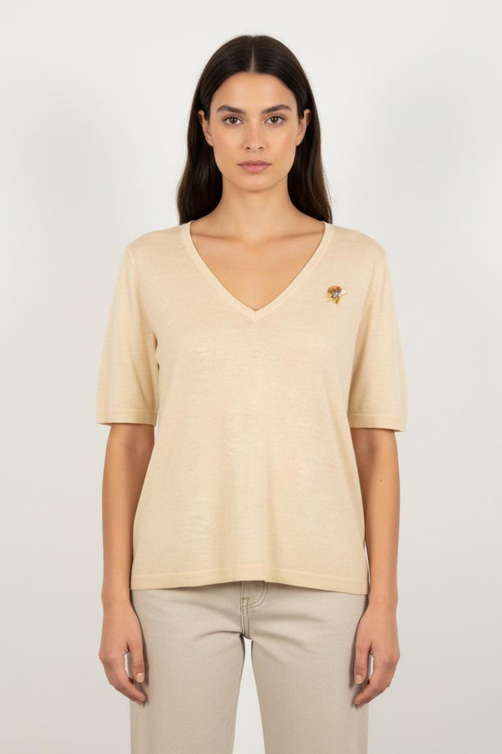 Tee-shirt Beige - Taille S/36