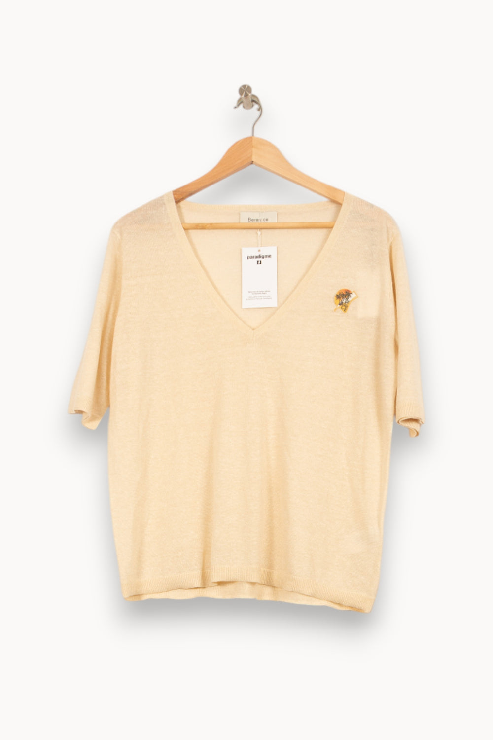Tee-shirt Beige - Taille S/36 de la marque Bérénice | PARAD62813 - Vendu par Paradigme - Image 2