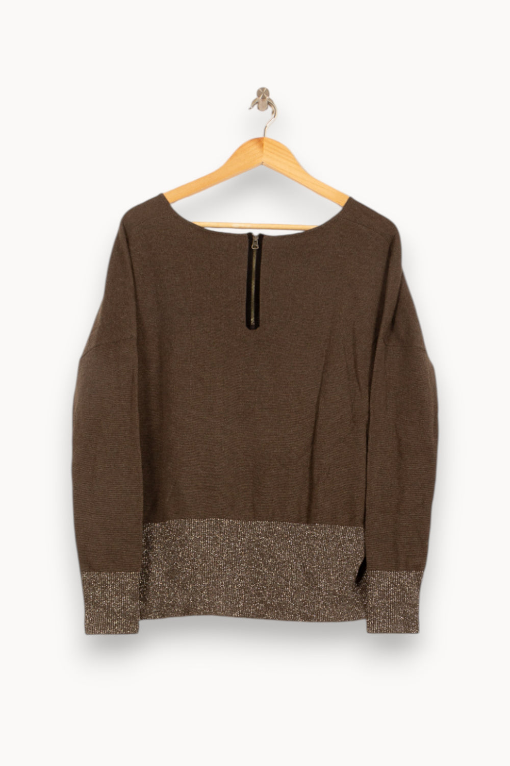 Pull Marron - Taille S/36 de la marque Bérénice | PARAD62816 - Vendu par Paradigme - Image 2