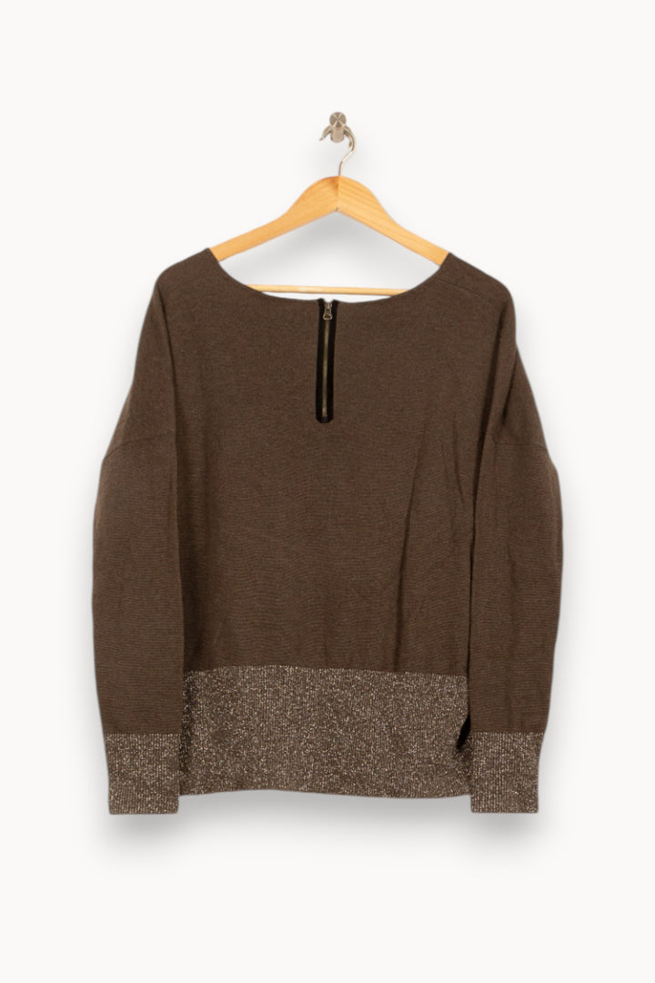 Pull Marron - Taille S/36 de la marque Bérénice | PARAD62816 - Vendu par Paradigme - Image 2