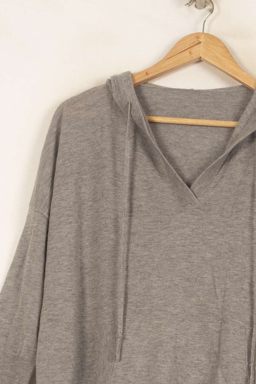 Sweat à Capuche Gris - Taille S/36 de la marque Bérénice | PARAD62820 - Vendu par Paradigme - Image 3