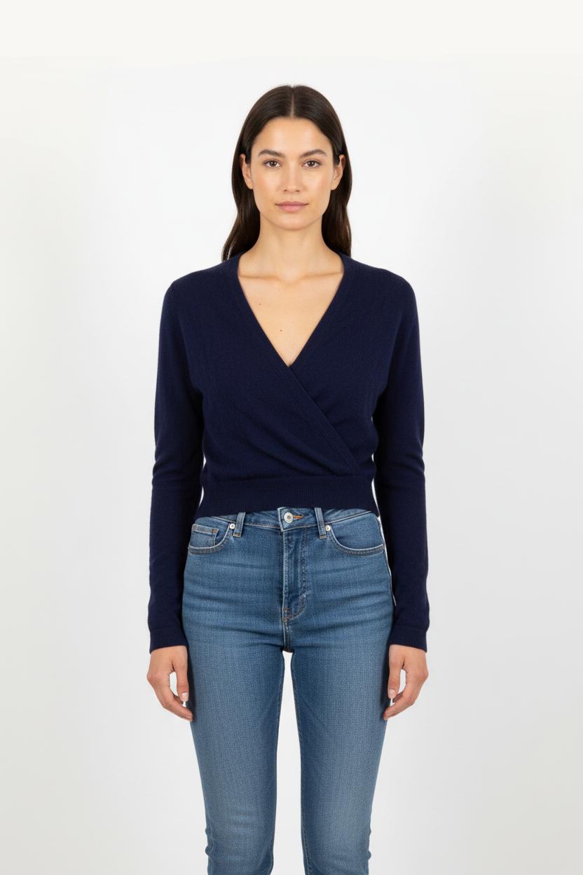 Cache-cœur Bleu - Taille S/36