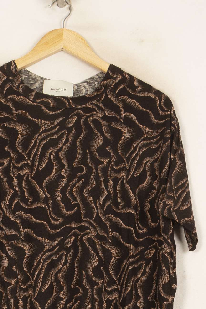 T-shirt Noir et Beige - Taille S/36 de la marque Bérénice | PARAD62823 - Vendu par Paradigme - Image 3