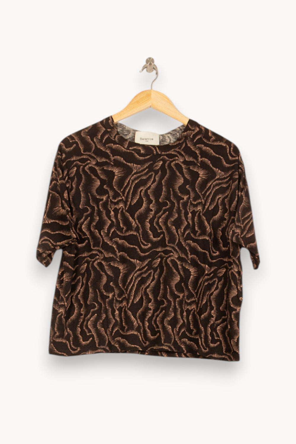 T-shirt Noir et Beige - Taille S/36 de la marque Bérénice | PARAD62823 - Vendu par Paradigme - Image 2