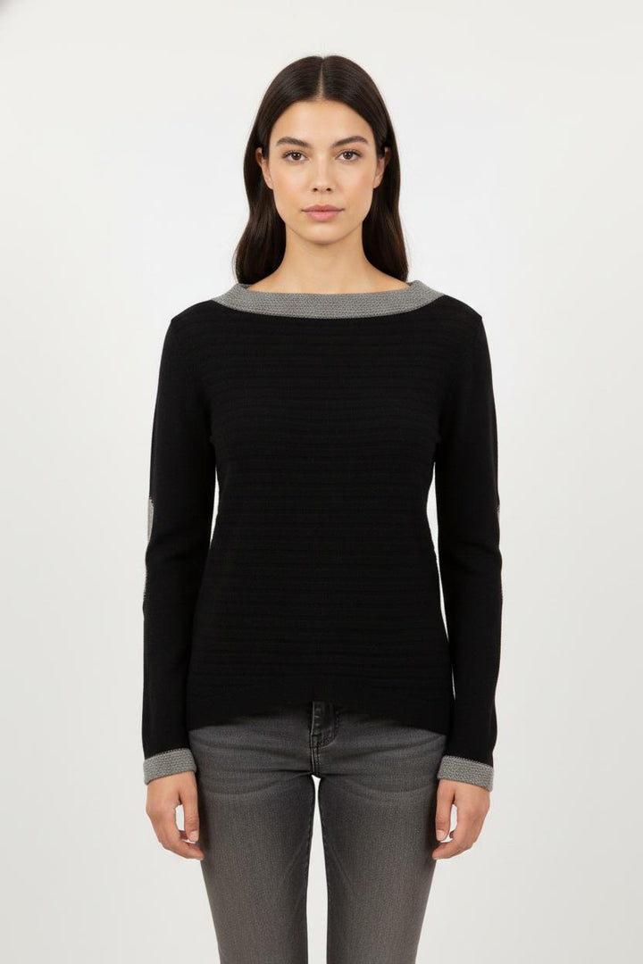 Pull Noir et Gris - Taille S/36