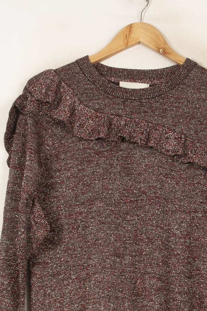 Pull Bordeaux - Taille S/36 de la marque Bérénice | PARAD62842 - Vendu par Paradigme - Image 3