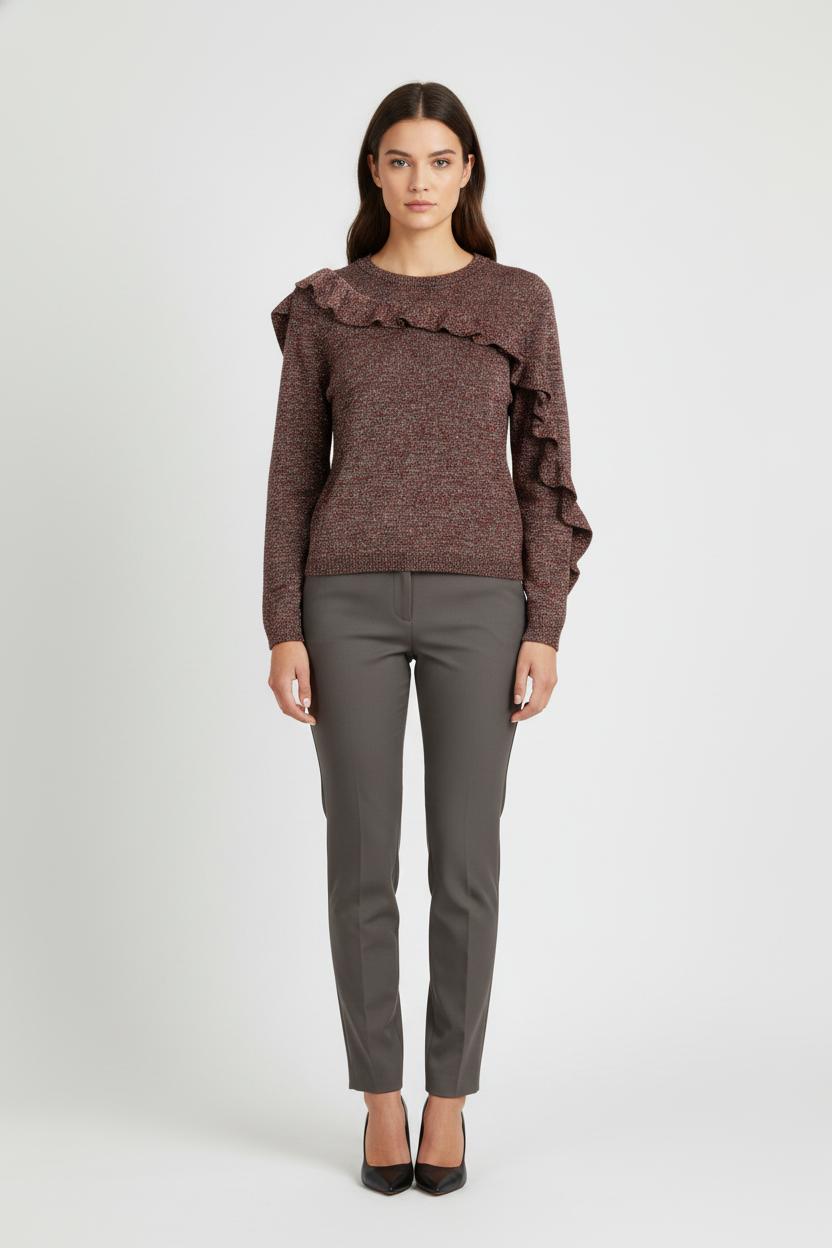 Pull Bordeaux - Taille S/36