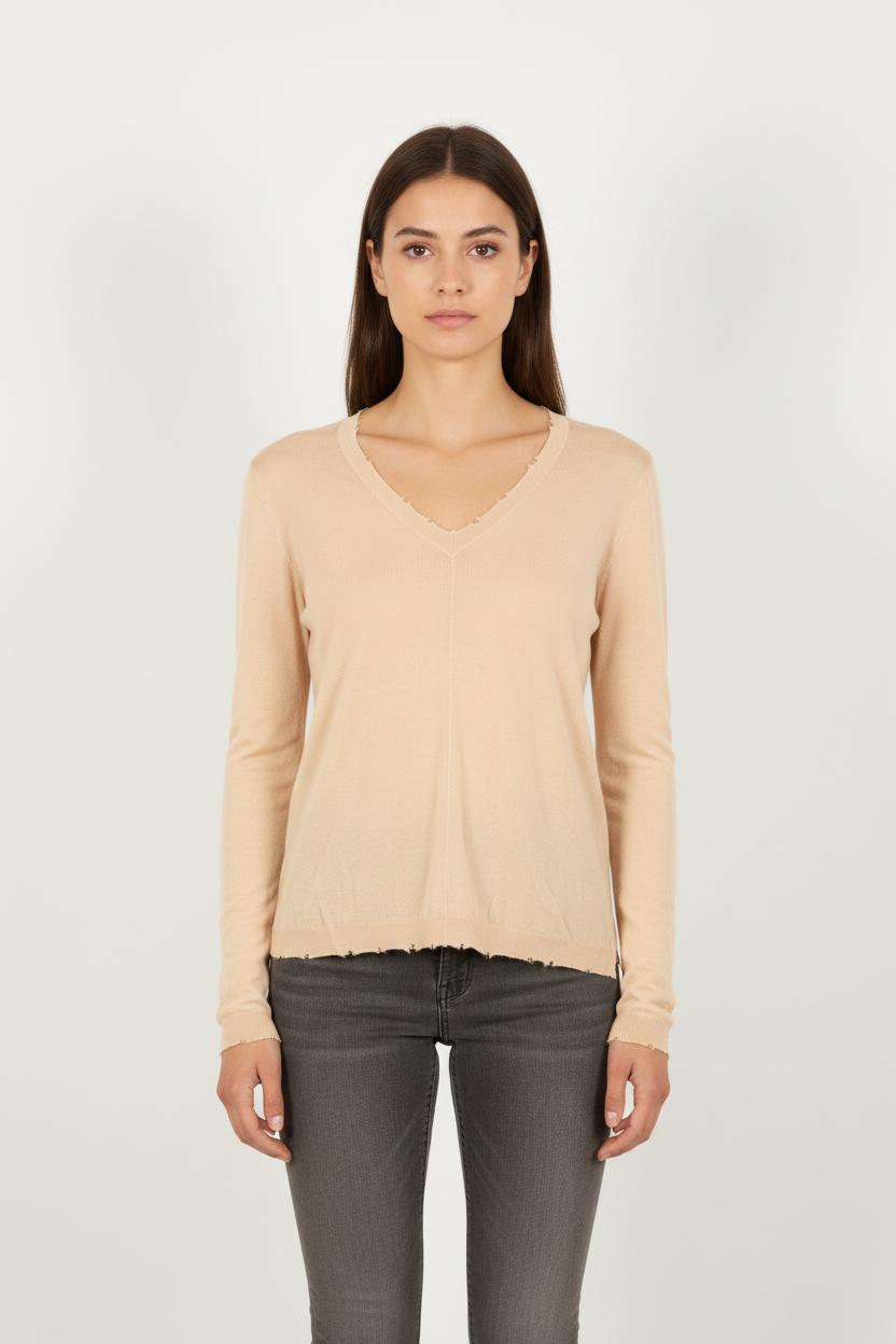 Pull Beige - Taille S/36