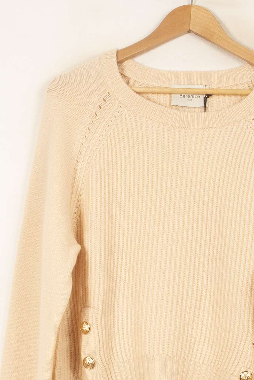 Pull Beige - Taille S/36 de la marque Bérénice | PARAD62851 - Vendu par Paradigme - Image 3