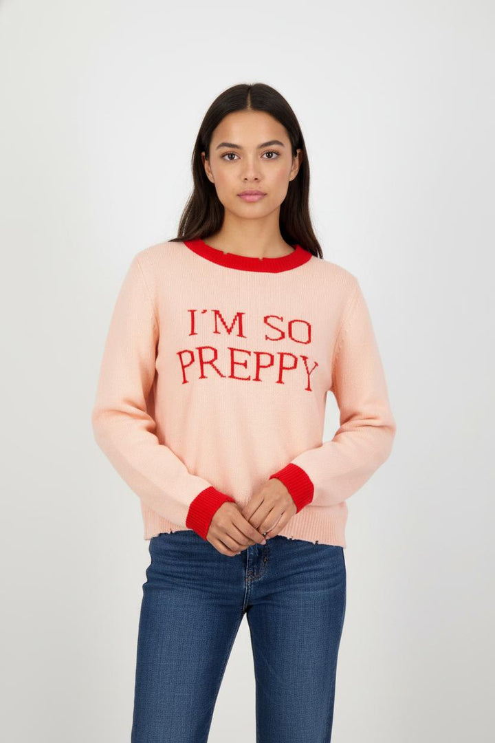 Pull Rose et Rouge - Taille S/36