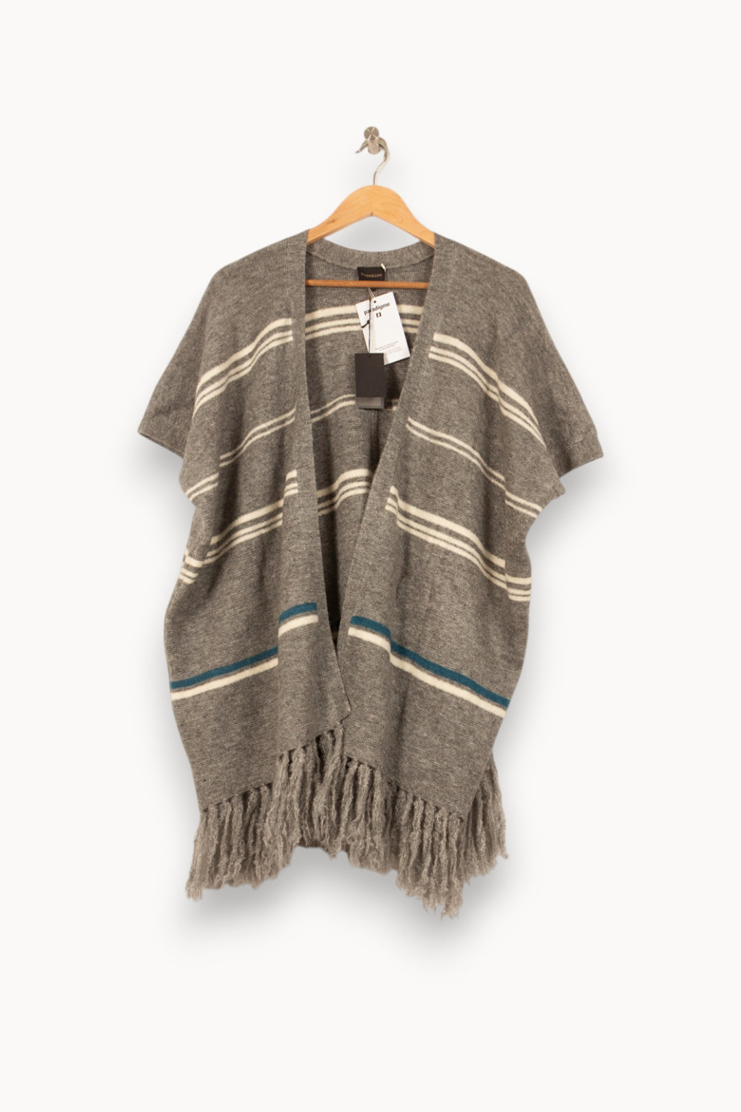 Poncho Gris - Taille T.U. de la marque Bérénice | PARAD62855 - Vendu par Paradigme - Image 2