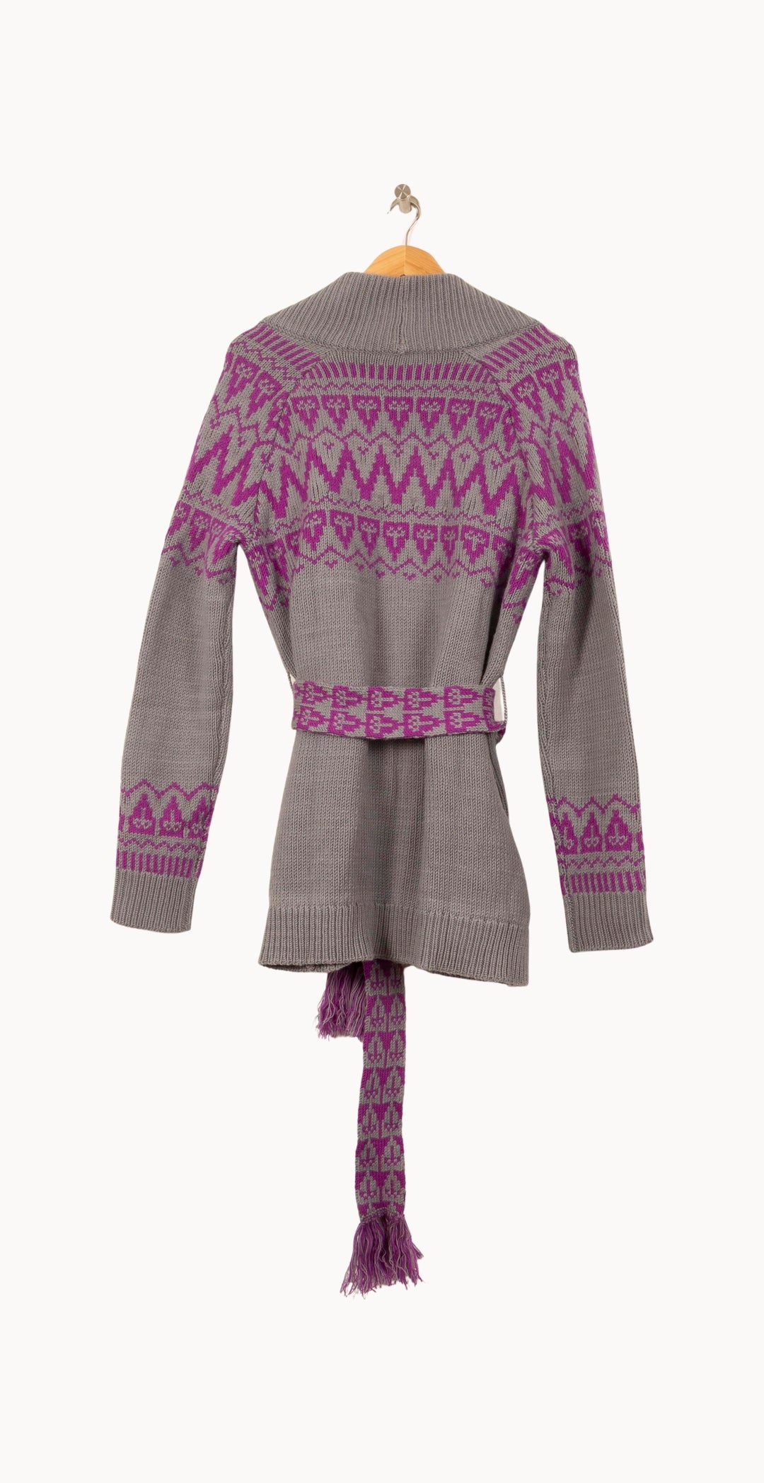 Cardigan Gris et Violet - Taille S/36 de la marque Bérénice | PARAD62859 - Vendu par Paradigme - Image 4
