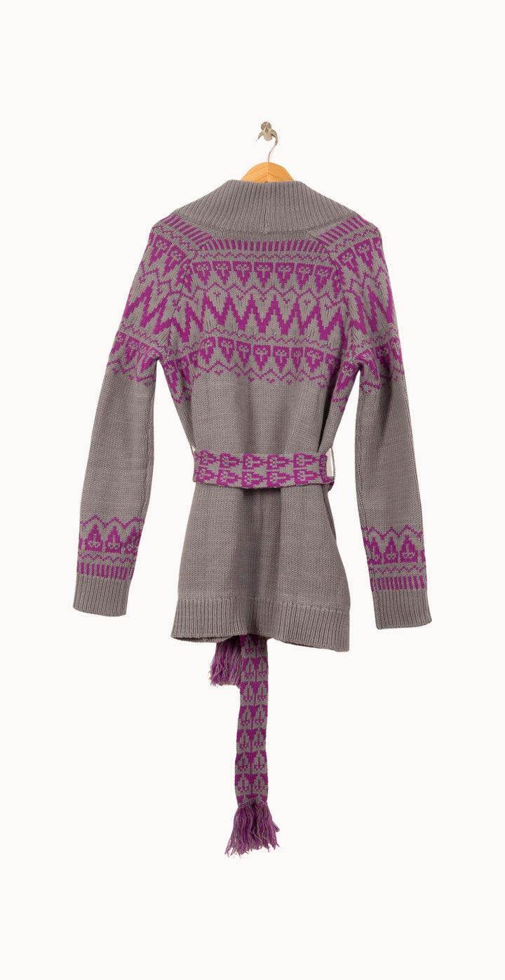 Cardigan Gris et Violet - Taille S/36 de la marque Bérénice | PARAD62859 - Vendu par Paradigme - Image 4