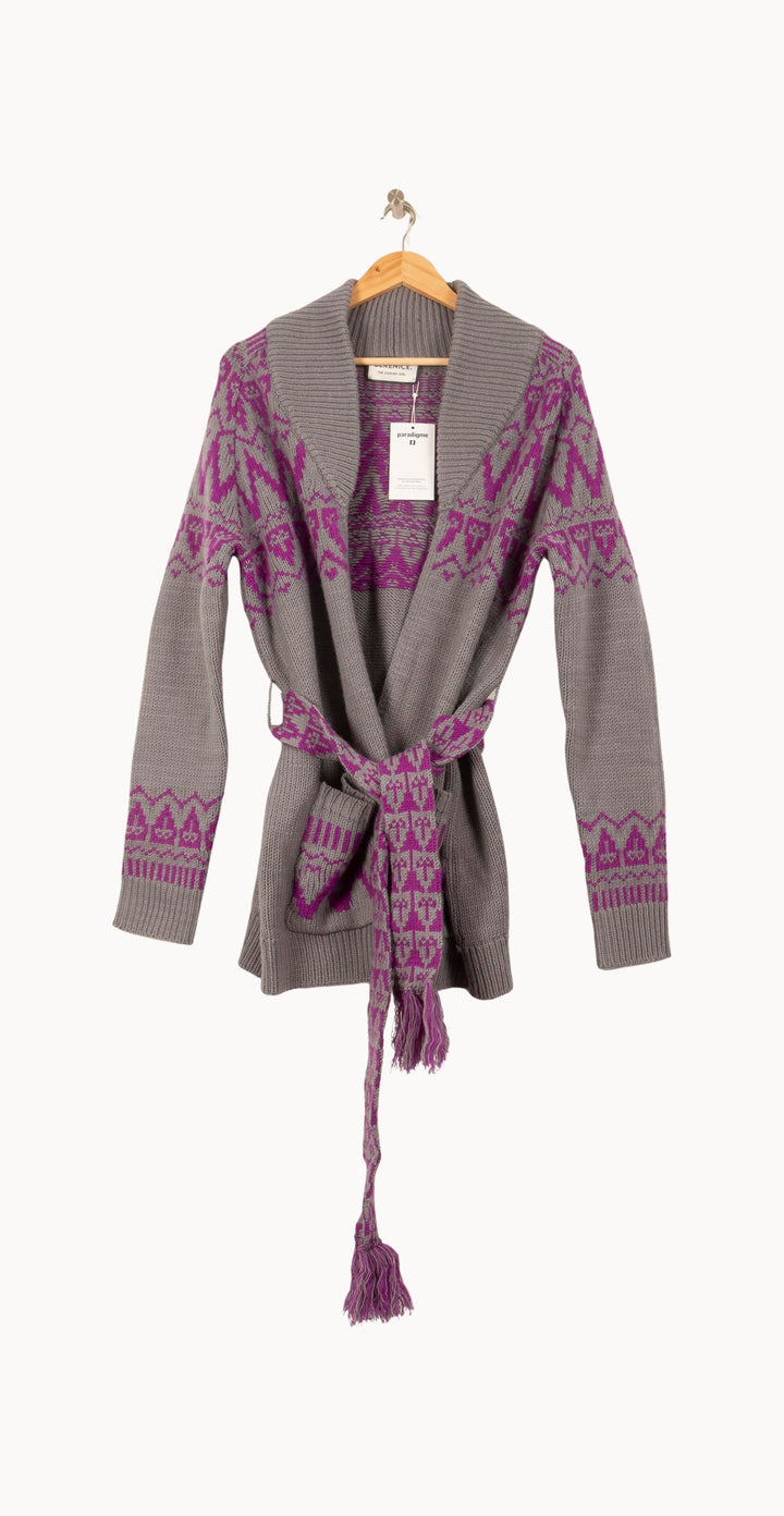 Cardigan Gris et Violet - Taille S/36 de la marque Bérénice | PARAD62859 - Vendu par Paradigme - Image 2