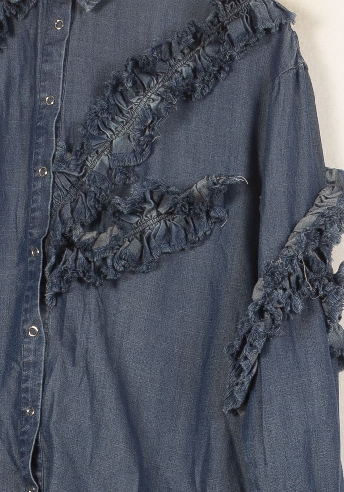 Chemise en Jean Bleue - Taille S/36 de la marque Bérénice | PARAD62865 - Vendu par Paradigme - Image 3