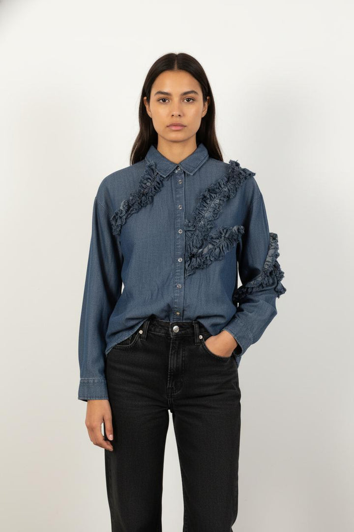 Chemise en Jean Bleue - Taille S/36