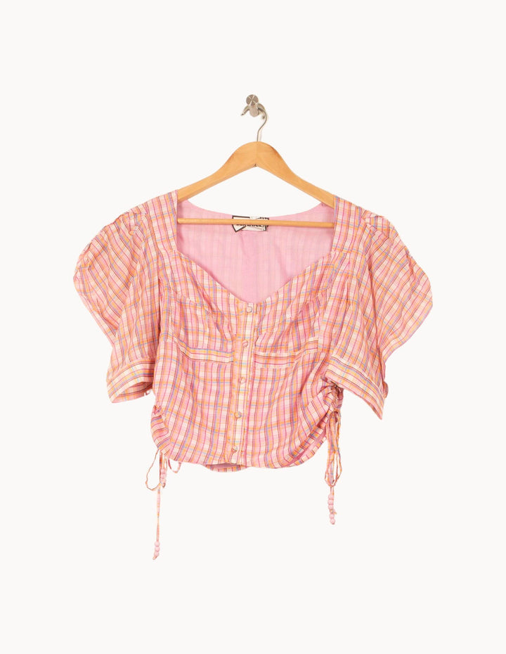 Blouse Rose et Orange - Taille S/36 de la marque Bérénice | PARAD62869 - Vendu par Paradigme - Image 2