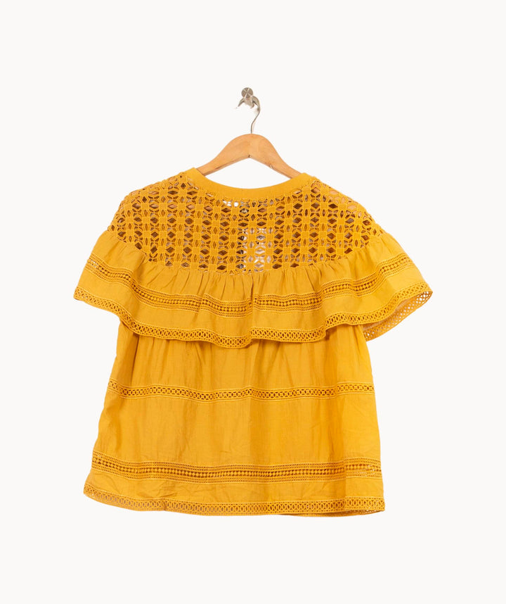 Blouse Orange - Taille S/36 de la marque Bérénice | PARAD62871 - Vendu par Paradigme - Image 4