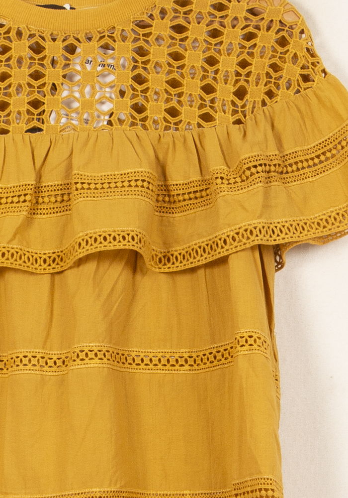 Blouse Orange - Taille S/36 de la marque Bérénice | PARAD62871 - Vendu par Paradigme - Image 3