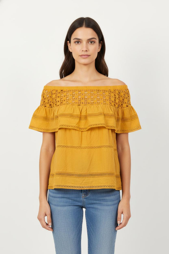 Blouse Orange - Taille S/36