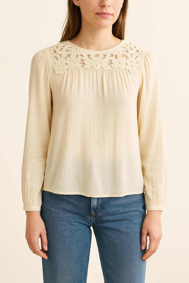 Blouse Beige - Taille S/36 de la marque Bérénice | PARAD62873 - Vendu par Paradigme - Image 1