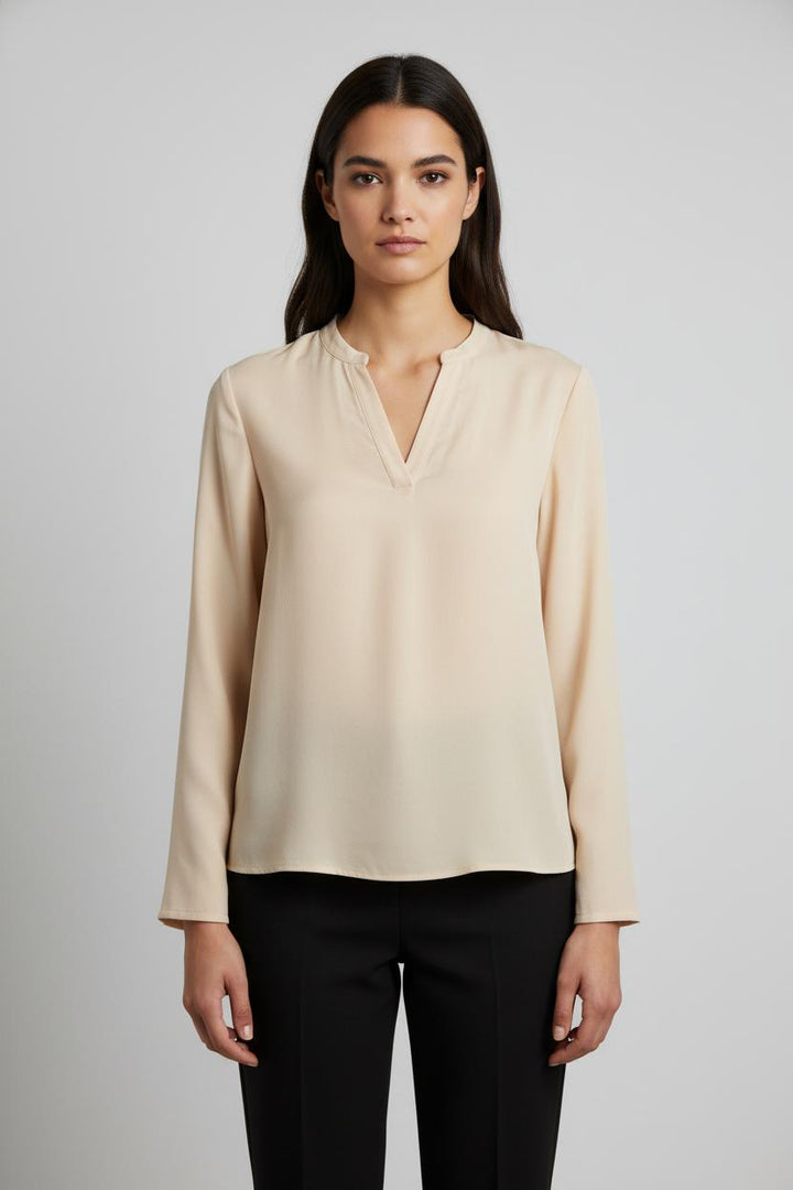 T-shirt Manches Longues Beige - Taille S/36