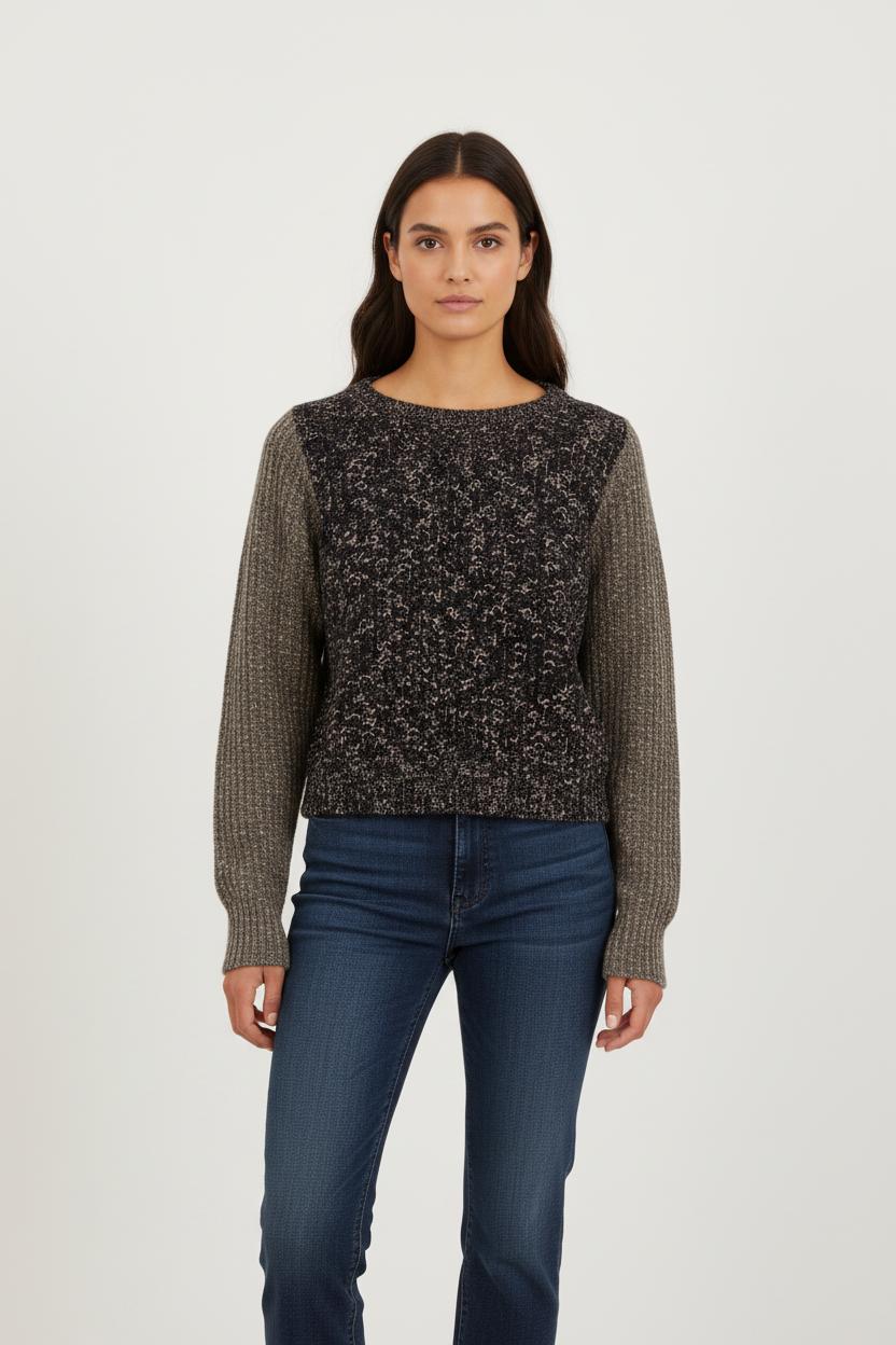 Pull Bleu et Gris - Taille S/36