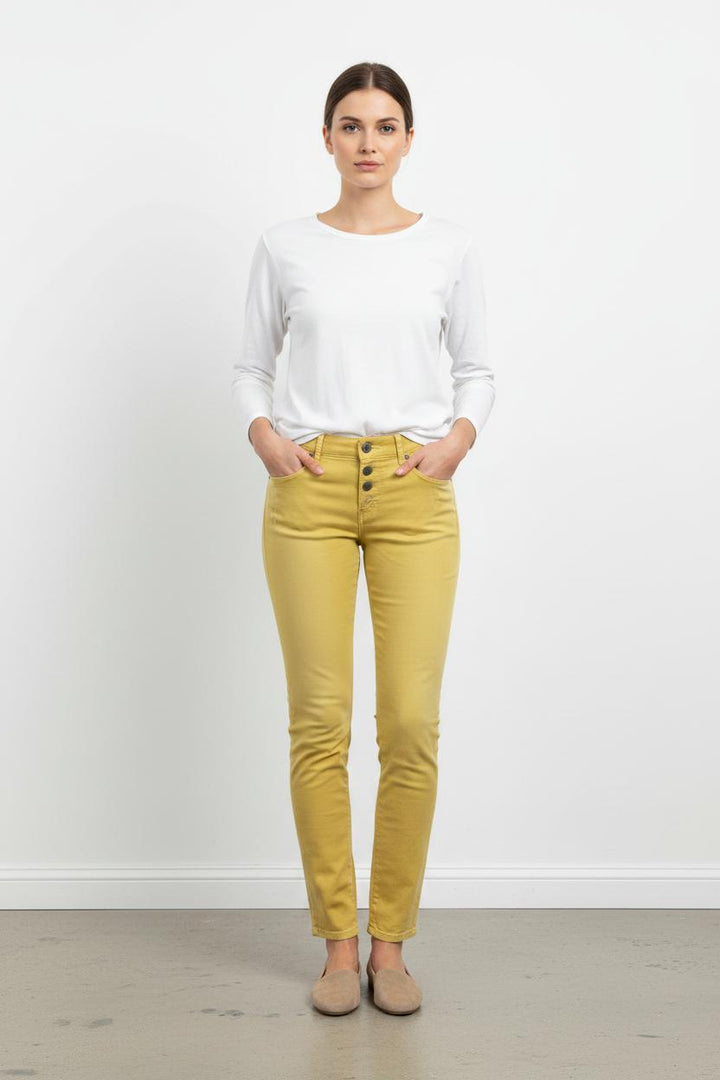 Jean Jaune - Taille S/36 de la marque Bérénice | PARAD62905 - Vendu par Paradigme - Image 1