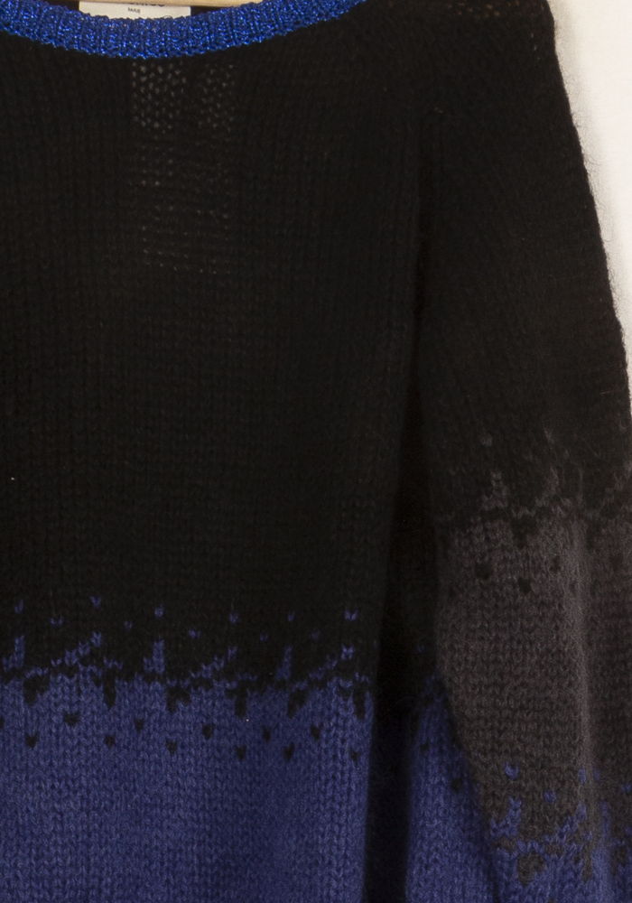 Pull Bleu et Noir - Taille S/36 de la marque Bérénice | PARAD62912 - Vendu par Paradigme - Image 3