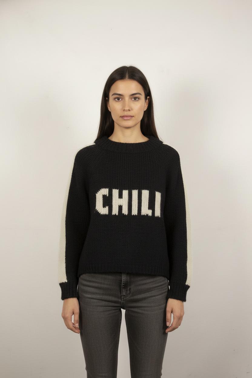 Pull Noir et Blanc - Taille S/36