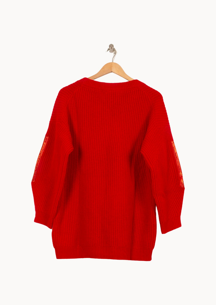 Pull Rouge - Taille S/36 de la marque Bérénice | PARAD62915 - Vendu par Paradigme - Image 4