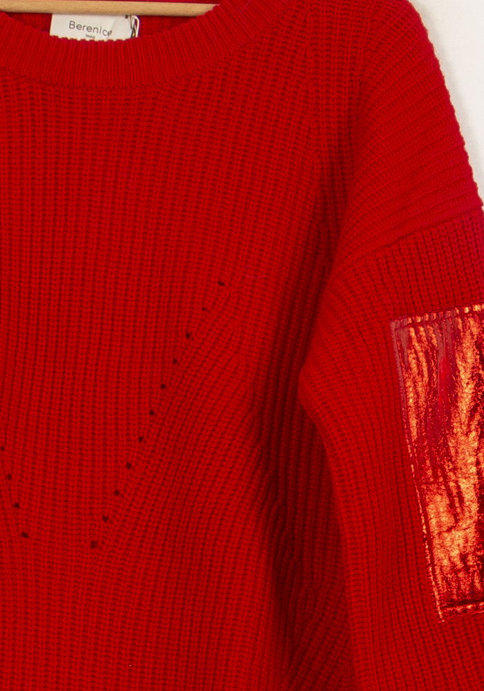 Pull Rouge - Taille S/36 de la marque Bérénice | PARAD62915 - Vendu par Paradigme - Image 3