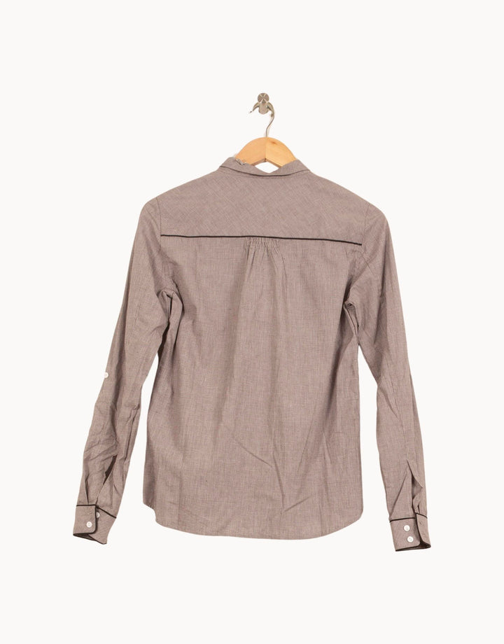 Chemise Marron - Taille S/36 de la marque Bérénice | PARAD62920 - Vendu par Paradigme - Image 4