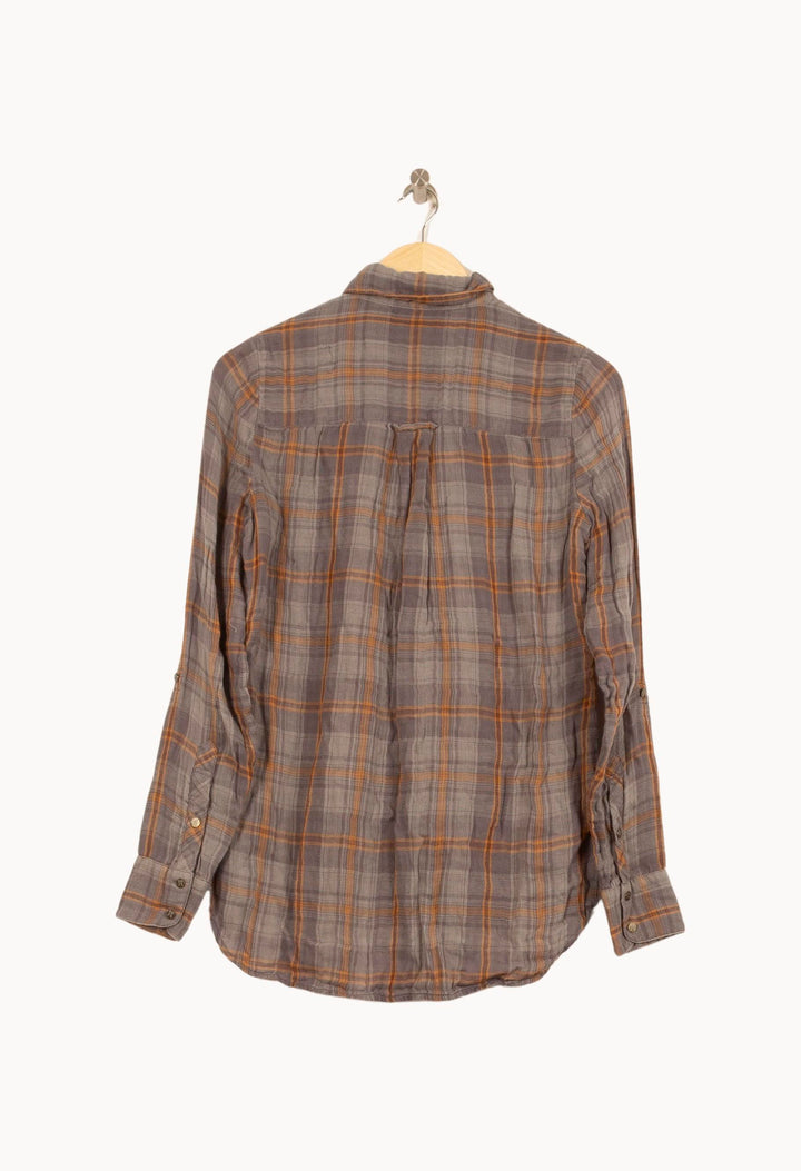 Chemise À Carreaux Grise et Orange - Taille S/36 de la marque Bérénice | PARAD62926 - Vendu par Paradigme - Image 4