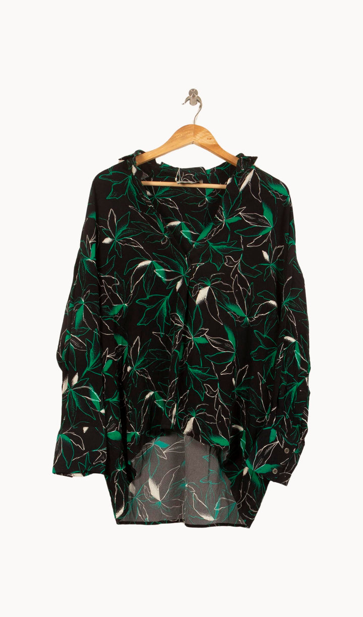 Blouse Noire et Verte - Taille S/36 de la marque Bérénice | PARAD62931 - Vendu par Paradigme - Image 2