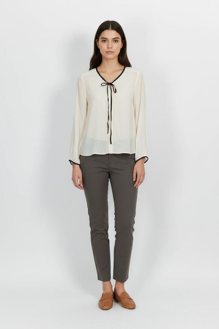 Blouse Beige et Noire - Taille S/36 de la marque Bérénice | PARAD62932 - Vendu par Paradigme - Image 1