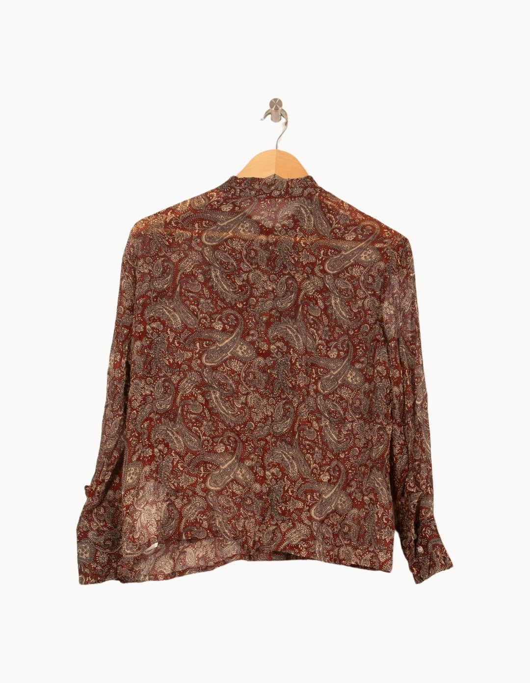 Blouse Bordeaux et Beige - Taille S/36 de la marque Bérénice | PARAD62933 - Vendu par Paradigme - Image 4