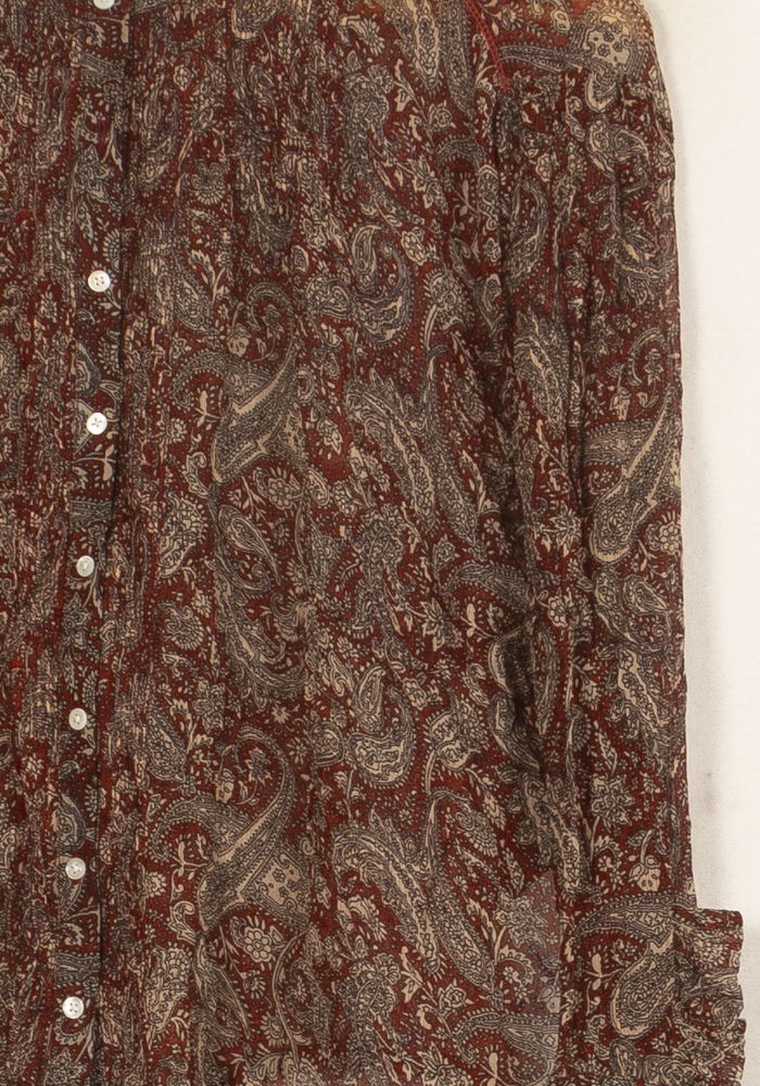 Blouse Bordeaux et Beige - Taille S/36 de la marque Bérénice | PARAD62933 - Vendu par Paradigme - Image 3