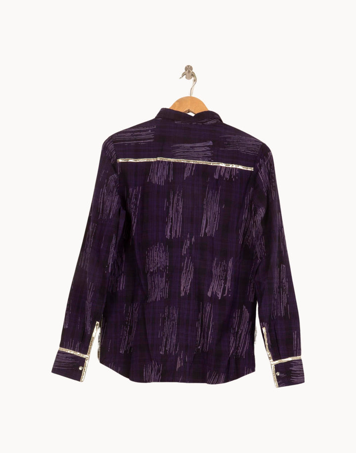 Chemise Violette - Taille S/36 de la marque Bérénice | PARAD62935 - Vendu par Paradigme - Image 4