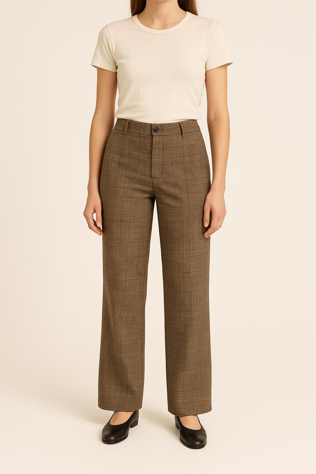 Pantalon À Carreaux Gris - Taille S/36 de la marque Bérénice | PARAD62951 - Vendu par Paradigme - Image 1
