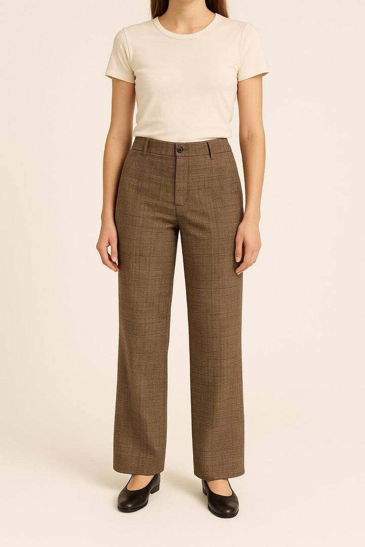 Pantalon À Carreaux Gris - Taille S/36 de la marque Bérénice | PARAD62951 - Vendu par Paradigme - Image 1