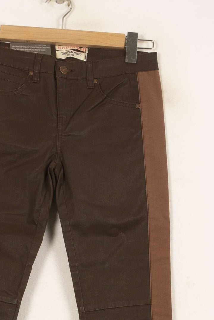 Pantalon Marron et Marron Clair - Taille S/36 de la marque Bérénice | PARAD62952 - Vendu par Paradigme - Image 3