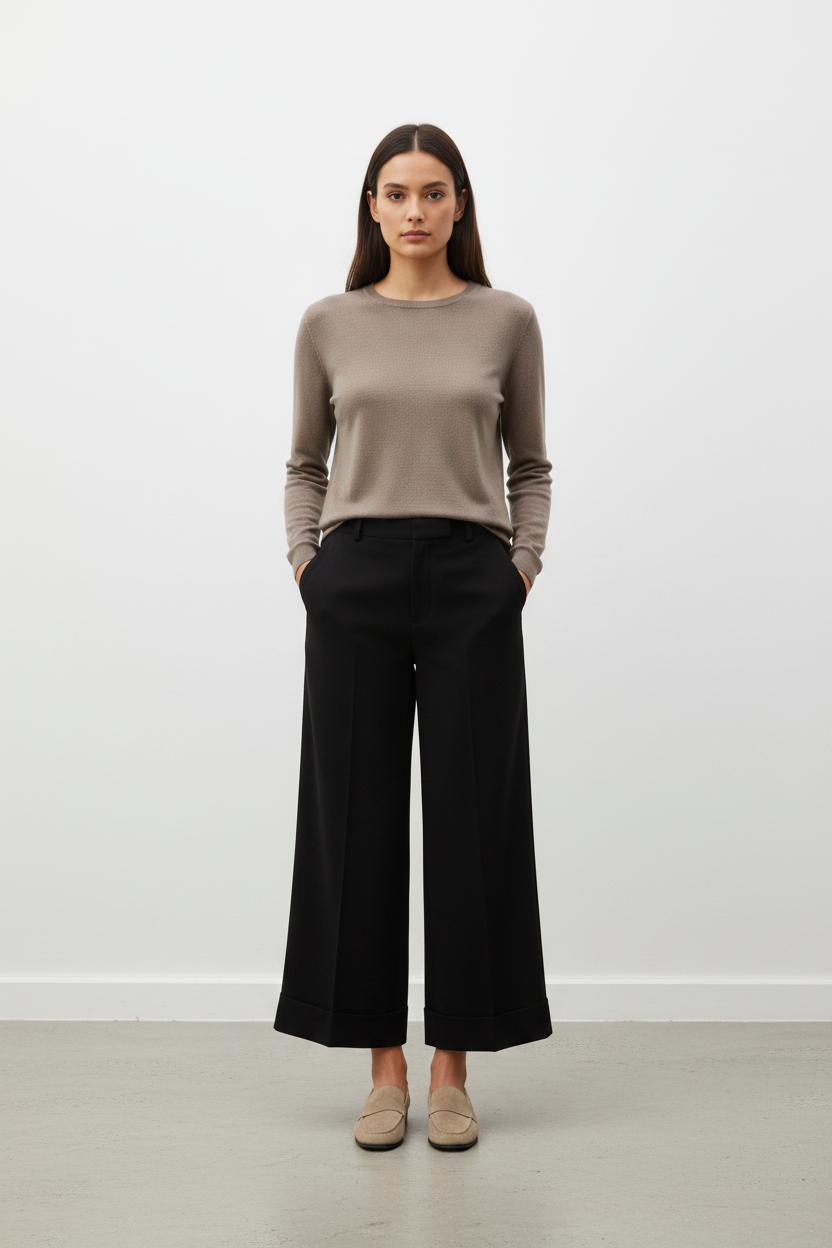 Pantalon Large Noir - Taille S/36