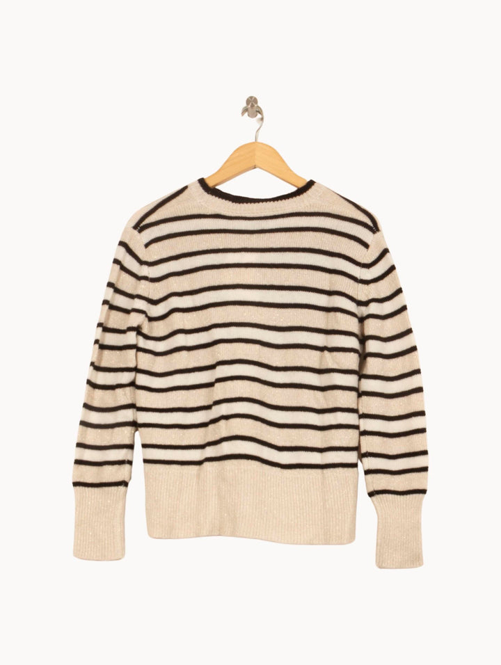 Pull Rayé Blanc et Noir - Taille S/36 de la marque Bérénice | PARAD62961 - Vendu par Paradigme - Image 4