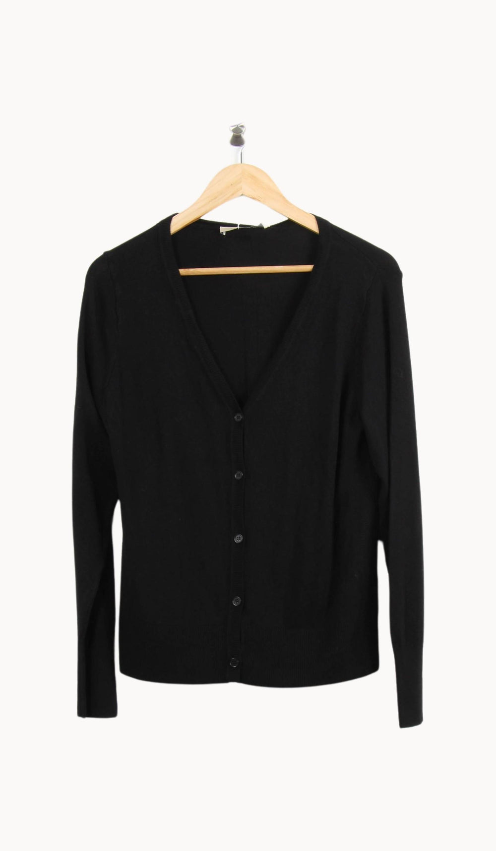 Cardigan Noir - Taille L/40 de la marque La Fée Maraboutée | PARAD62972 - Vendu par Paradigme - Image 2